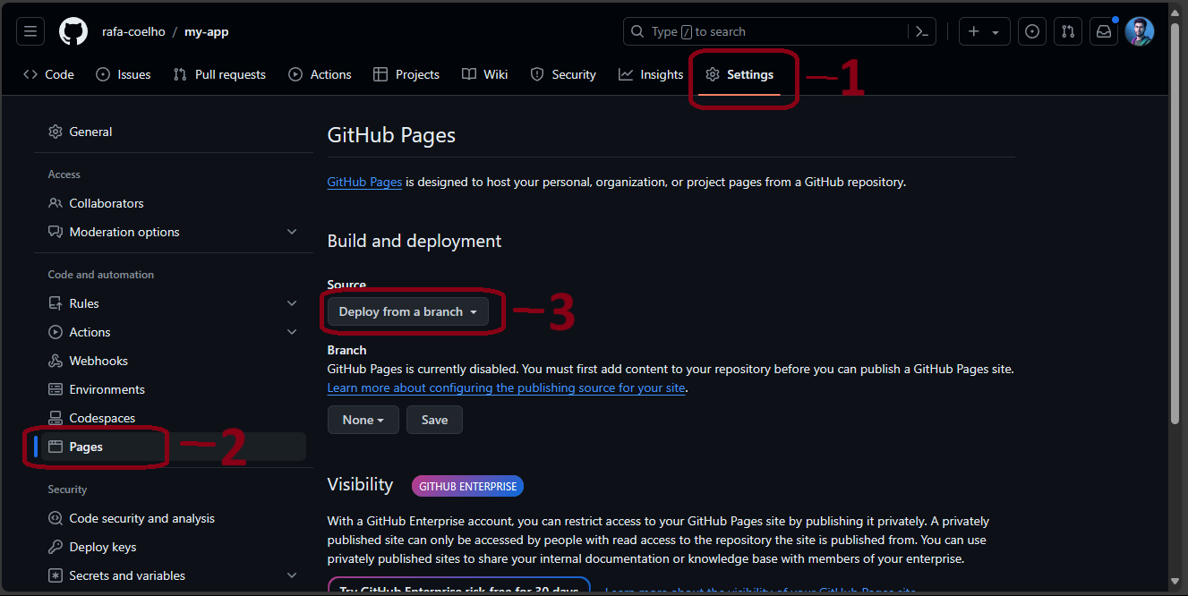 Configurando GitHub Pages Parte 1